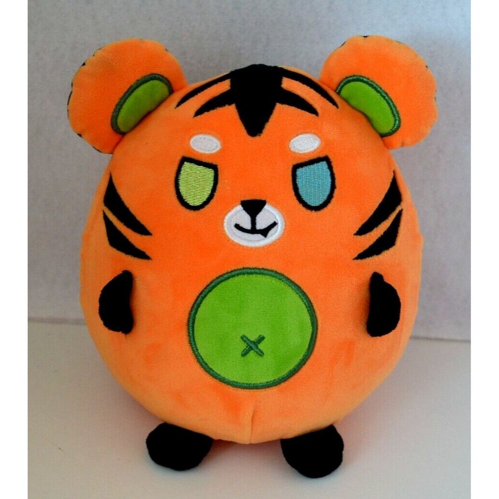 Krew District Its Funneh Soft  Squishy Draco Orange 8" Plush Stuffed Tiger